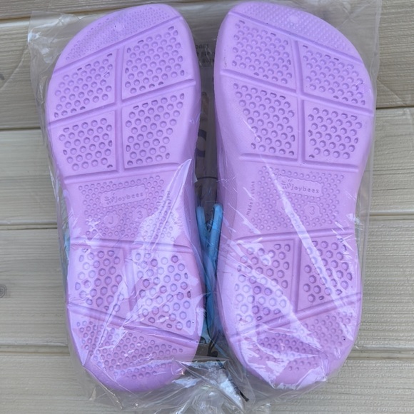 Kids joybees active clogs lavender/sky blue j5 & j3 NWT - Picture 7 of 7